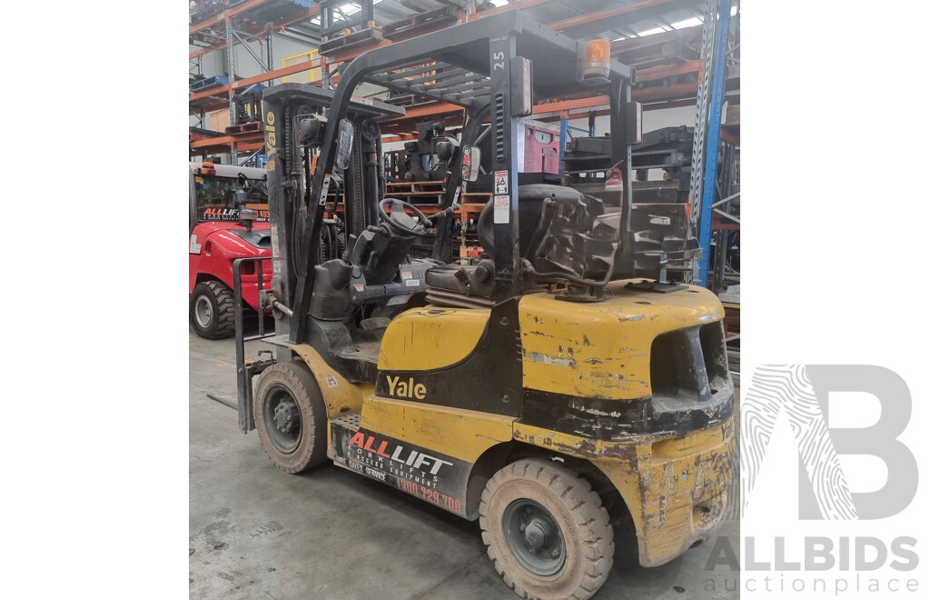 2.5 Tonne LPG Forklift 4.5 FSV- Yale - GLP25RK - ALH475