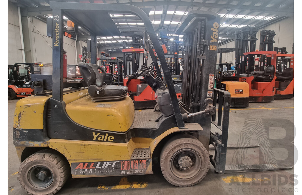 2.5 Tonne LPG Forklift 4.5 FSV- Yale - GLP25RK - ALH475
