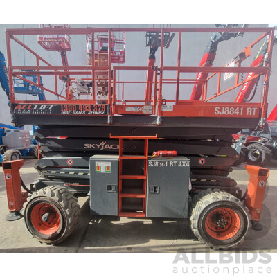 06/2017, 41ft Skyjack SJ8841 RT Diesel Scissor Lift - 12.5m FSV