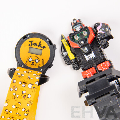 Novelty Watches (2) Adventure Time & SPD Transformers Style Watch with Remoking Smart Robot