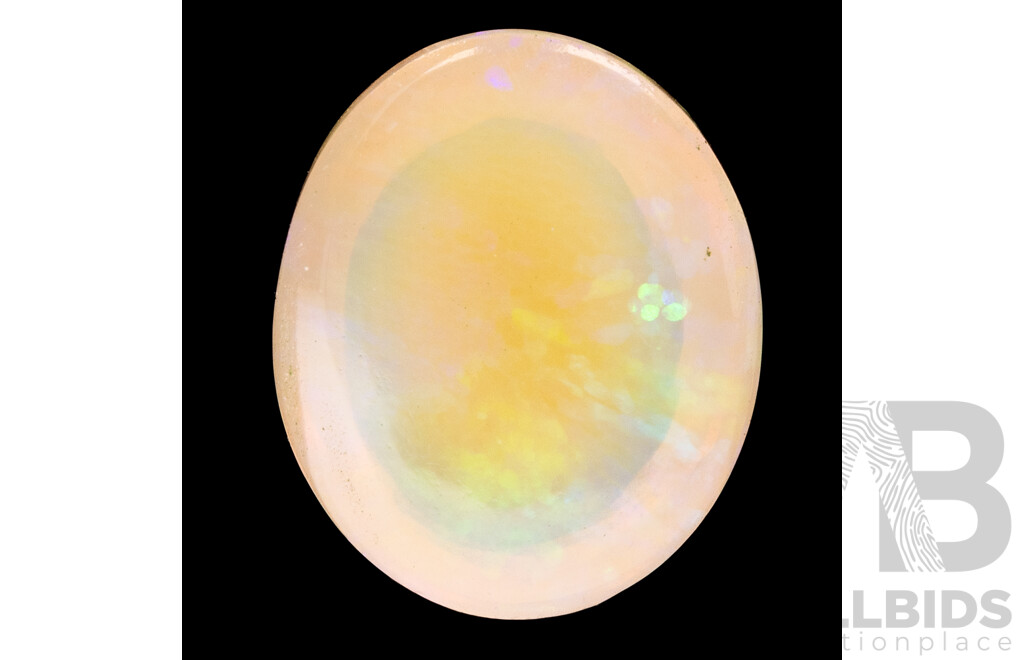 Natural Ethiopian Opal, Unset Oval Cabochon, 3.30ct