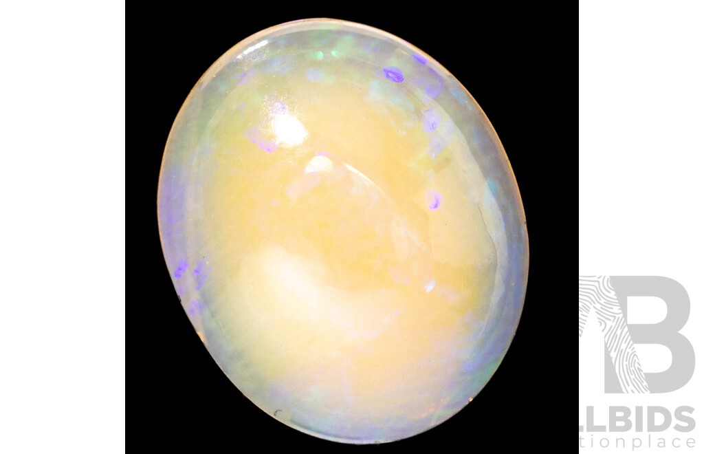 Natural Ethiopian Opal, Unset Oval Cabochon, 3.30ct