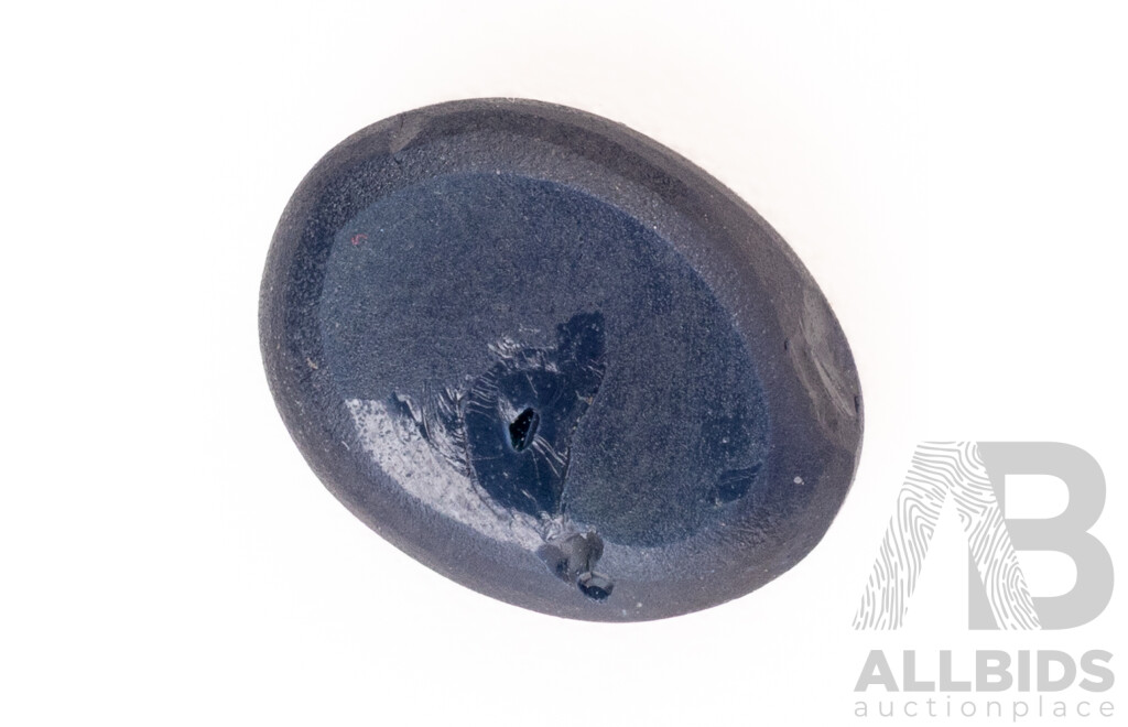 Dark Blue Star Sapphire, Unset Oval Cabochon, 2.70ct