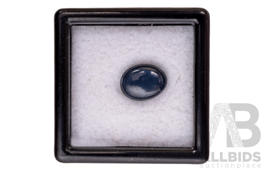 Dark Blue Star Sapphire, Unset Oval Cabochon, 2.70ct