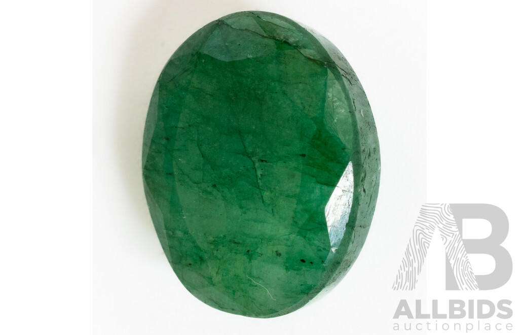 Emerald, Unset Natural Oval Cut, 10.2ct