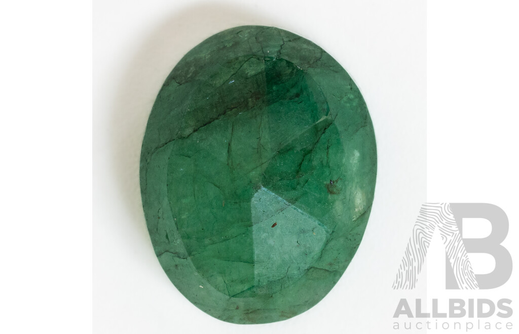 Emerald, Unset Natural Oval Cut, 10.2ct