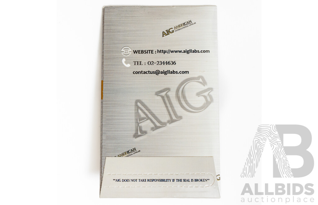 Diamond, 0.27ct Natural Unset Fancy Orangy Yellow Cushion Cut Gemstone, with AIG Certificate