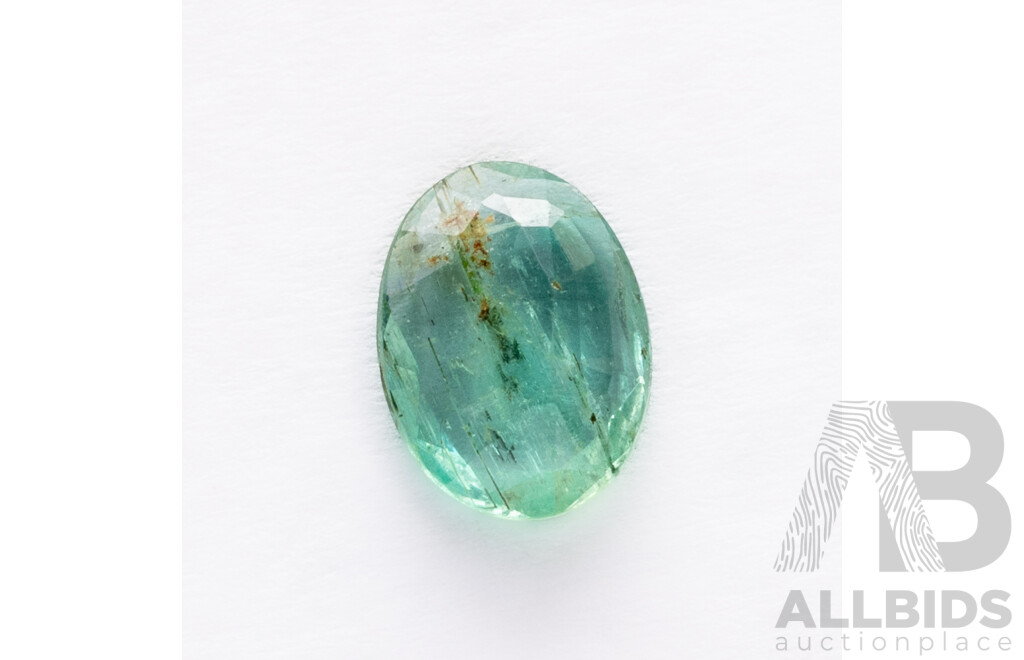 Emerald, Natural Oval Cut Unset Gemstone, 0.76ct