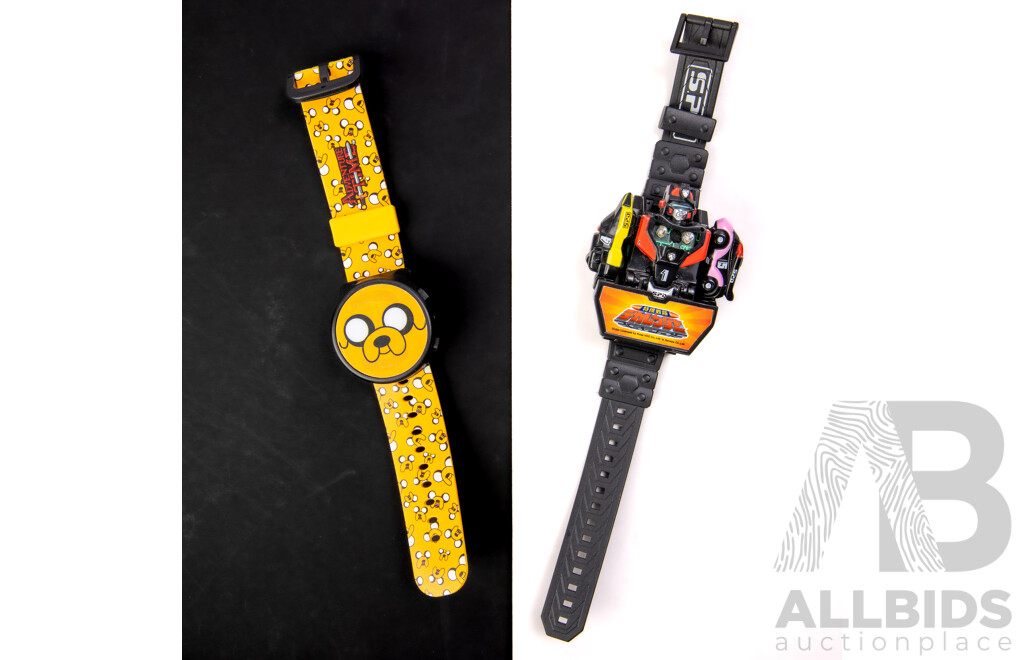 Novelty Watches (2) Adventure Time & SPD Transformers Style Watch with Remoking Smart Robot