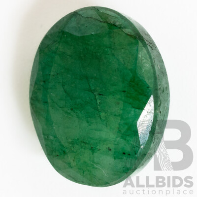 Emerald, Unset Natural Oval Cut, 10.2ct