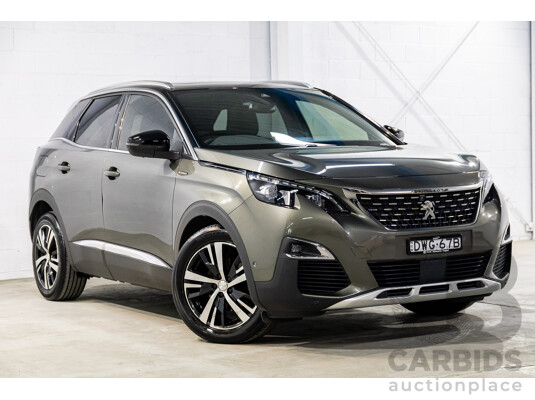 01/2018 Peugeot 3008 GT Line (FWD) P84 4d Wagon Amazonite Grey Metallic Turbo 1.6L