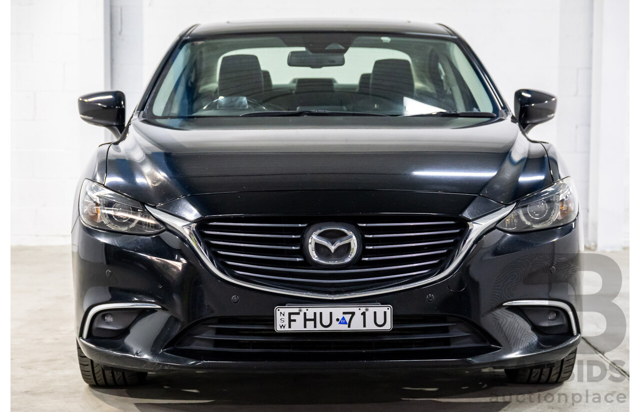 11/2016 Mazda Mazda6 GT (FWD) 6C MY17 (GL) 4d Sedan Jet Black Metallic Turbo Diesel 2.2L