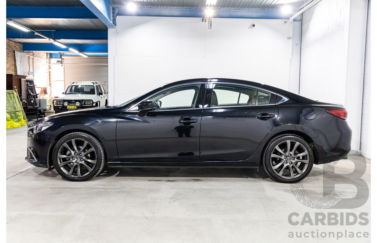 11/2016 Mazda Mazda6 GT (FWD) 6C MY17 (GL) 4d Sedan Jet Black Metallic Turbo Diesel 2.2L