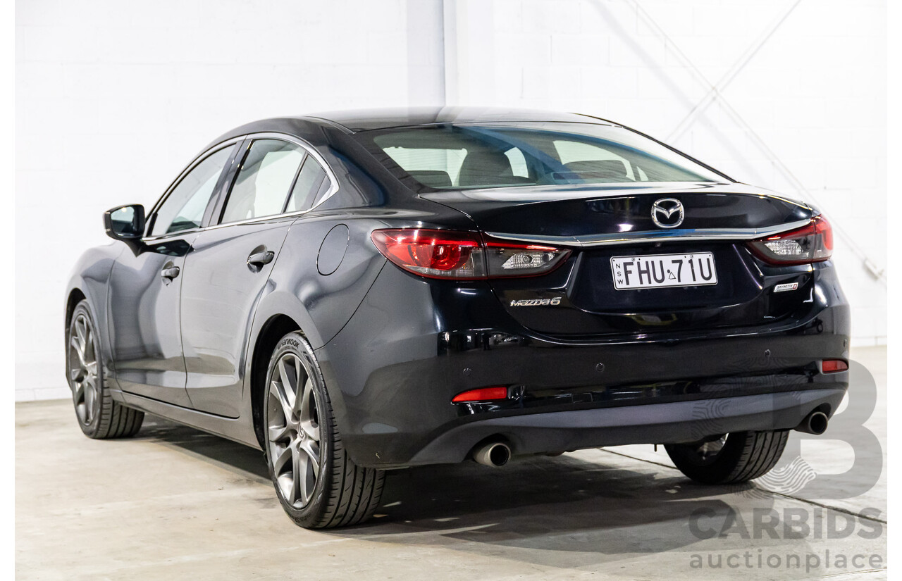 11/2016 Mazda Mazda6 GT (FWD) 6C MY17 (GL) 4d Sedan Jet Black Metallic Turbo Diesel 2.2L