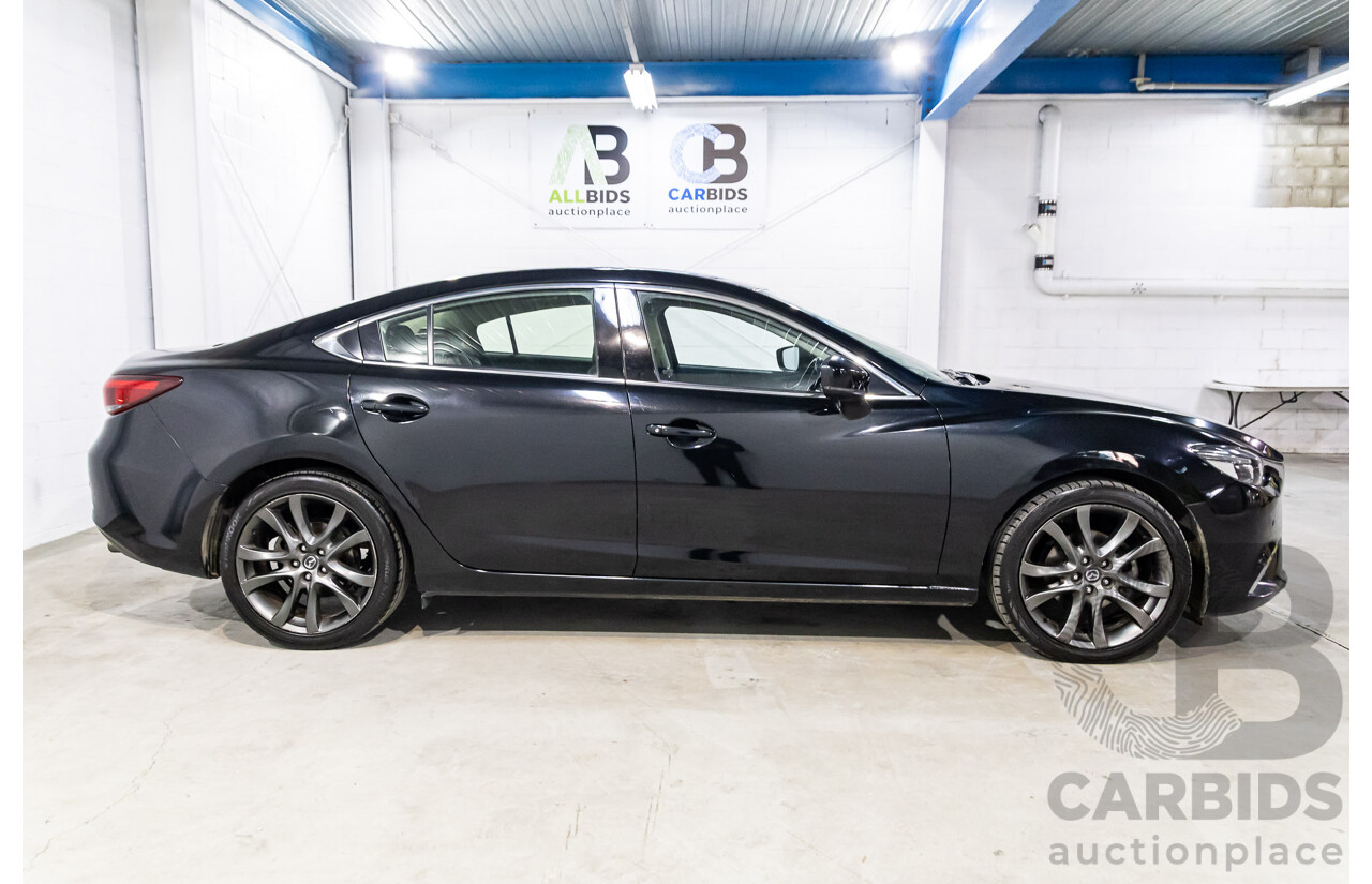 11/2016 Mazda Mazda6 GT (FWD) 6C MY17 (GL) 4d Sedan Jet Black Metallic Turbo Diesel 2.2L