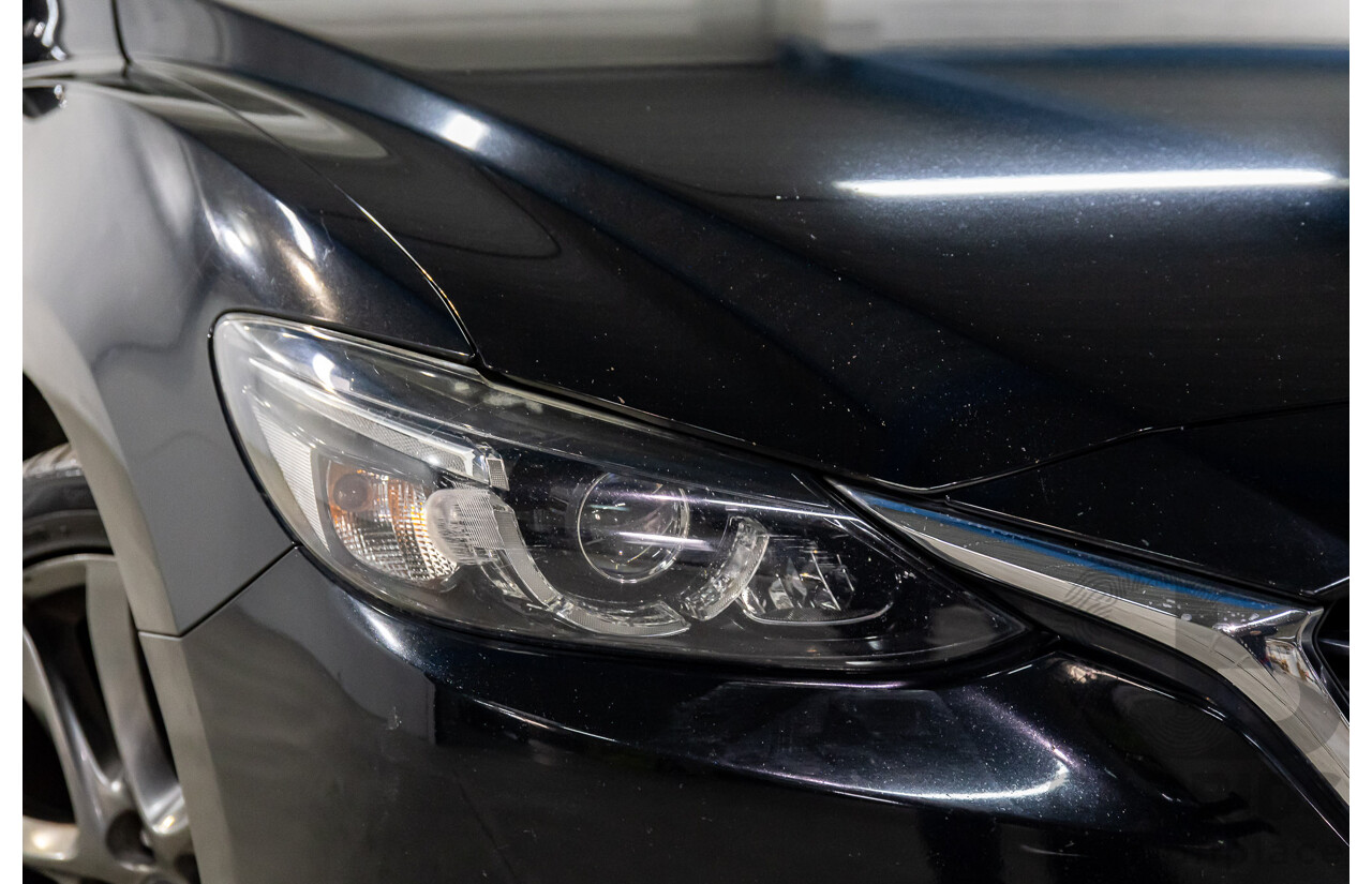 11/2016 Mazda Mazda6 GT (FWD) 6C MY17 (GL) 4d Sedan Jet Black Metallic Turbo Diesel 2.2L