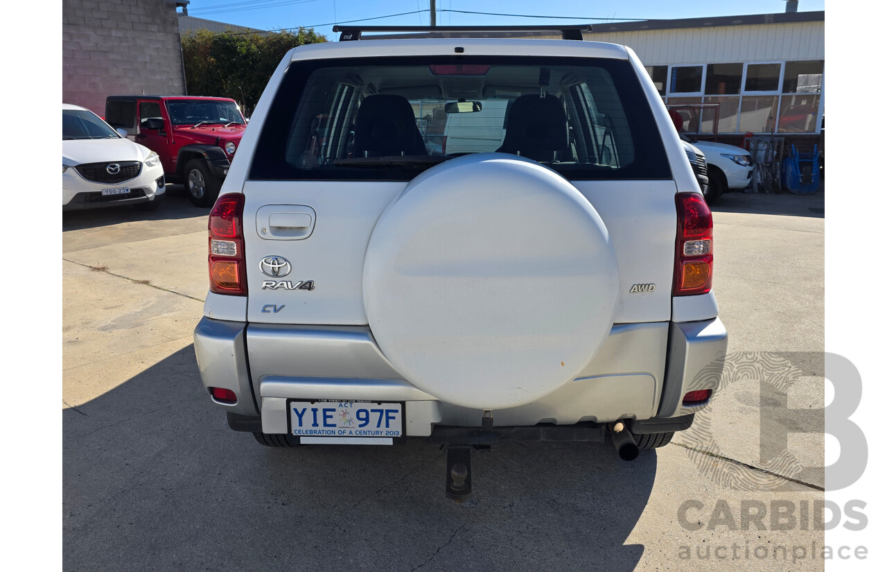 8/2004 Toyota Rav4 CV (4x4) ACA23R 4d Wagon White 2.4L