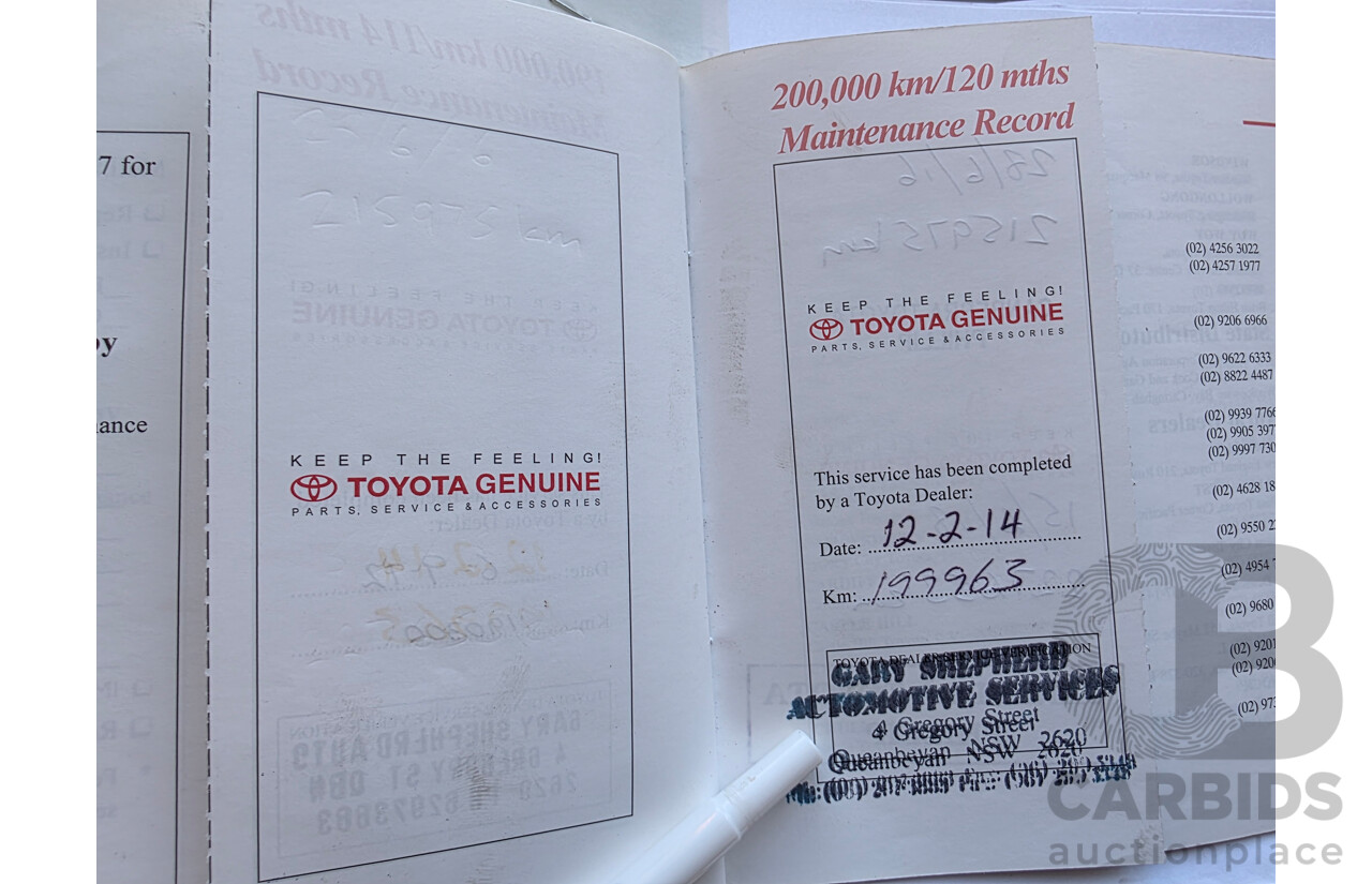 8/2004 Toyota Rav4 CV (4x4) ACA23R 4d Wagon White 2.4L