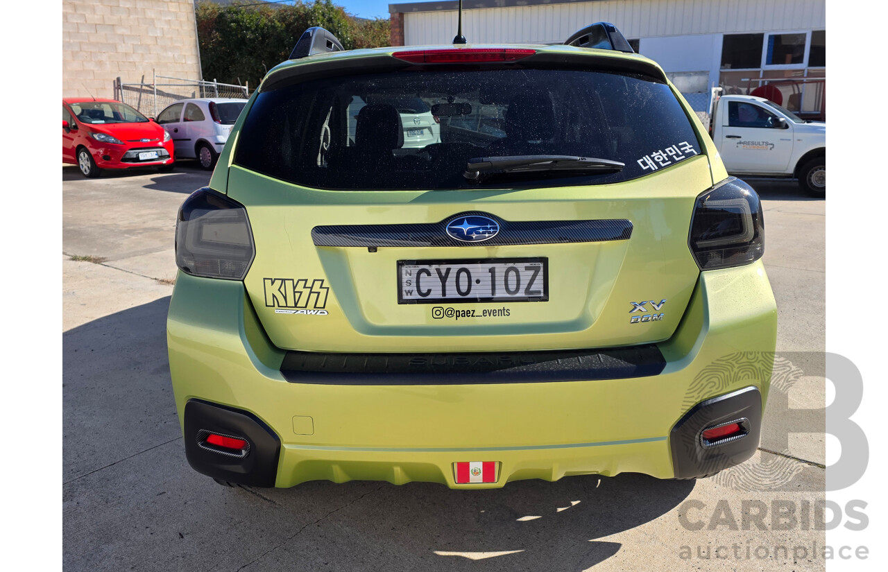 5/2015 Subaru XV 2.0i-L MY15 4d Wagon Green 2.0L