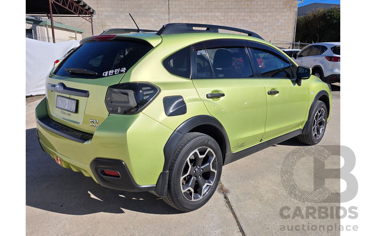 5/2015 Subaru XV 2.0i-L MY15 4d Wagon Green 2.0L