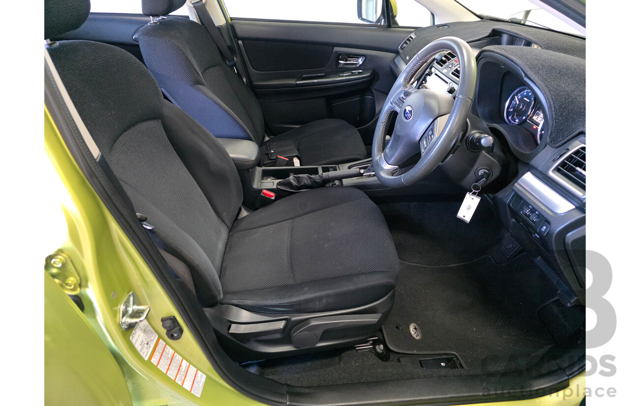 5/2015 Subaru XV 2.0i-L MY15 4d Wagon Green 2.0L