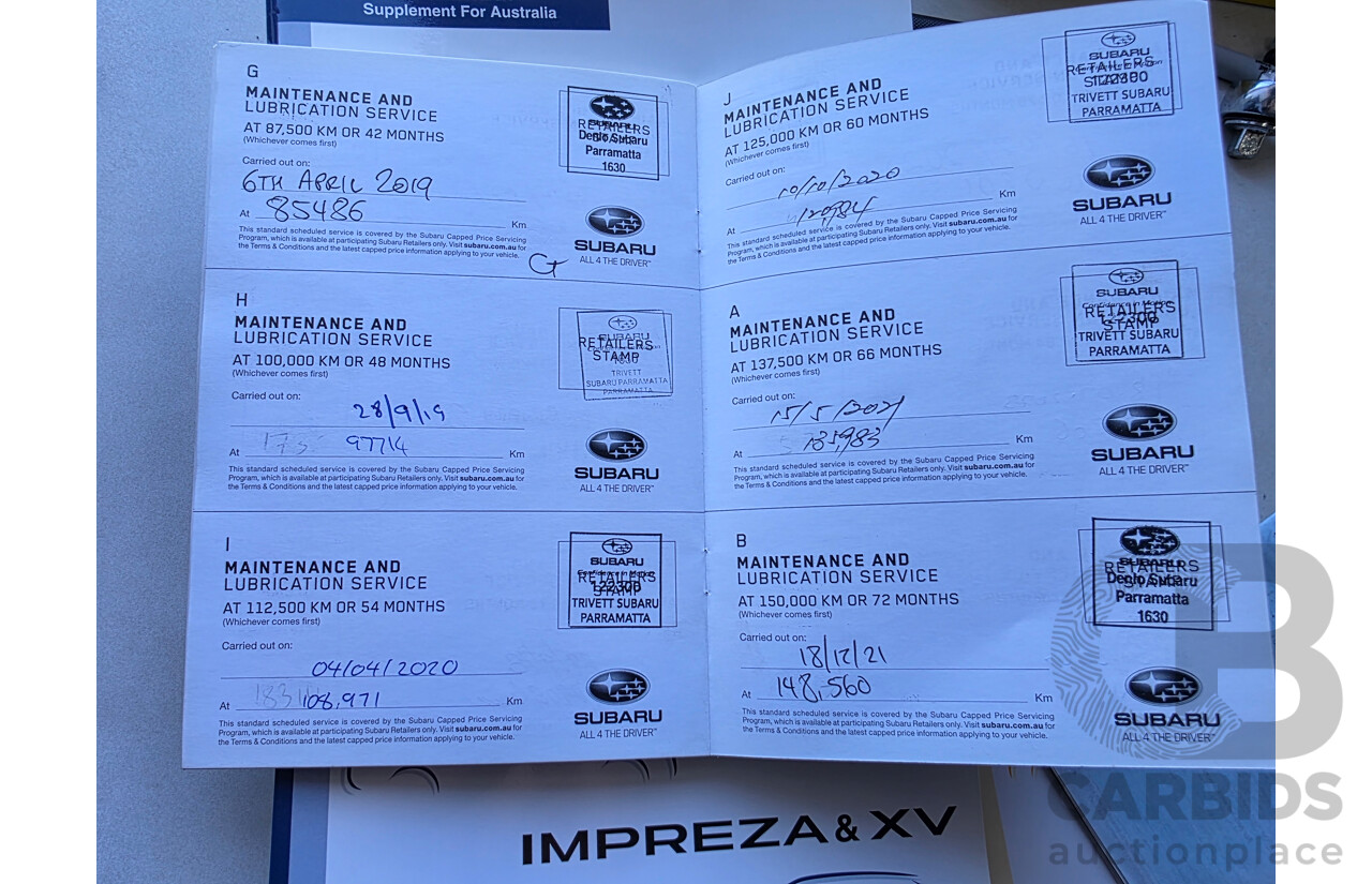 5/2015 Subaru XV 2.0i-L MY15 4d Wagon Green 2.0L