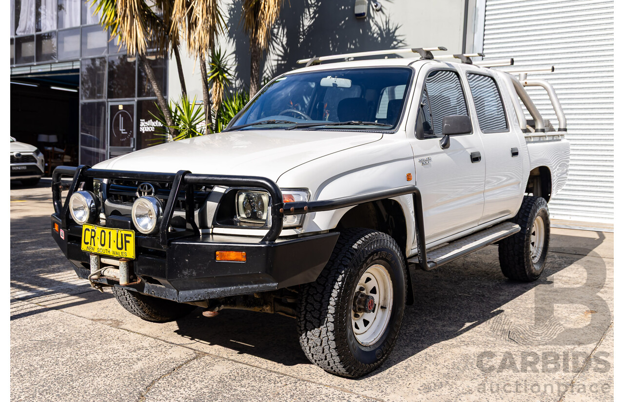 5/2003 Toyota Hilux (4x4) LN167R Dual Cab P/Up Vanilla White Diesel 3.0L