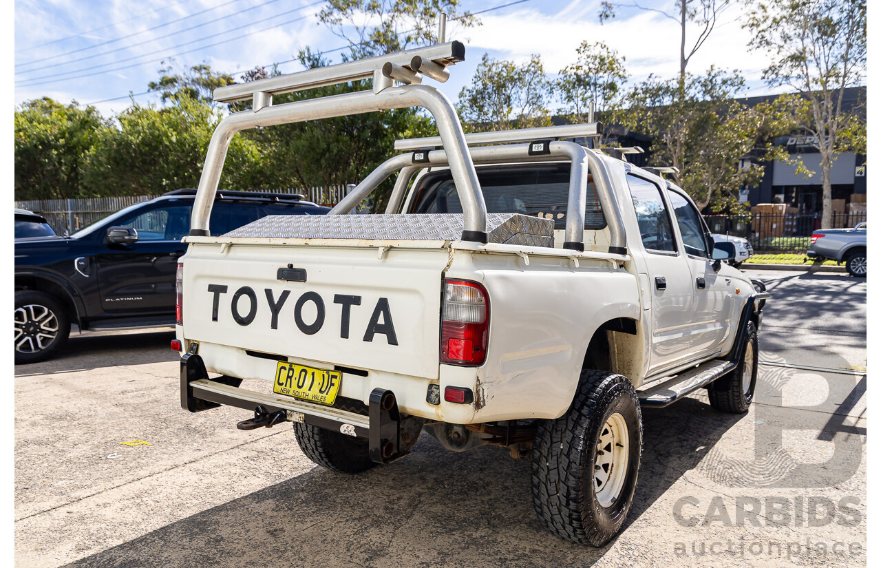 5/2003 Toyota Hilux (4x4) LN167R Dual Cab P/Up Vanilla White Diesel 3.0L