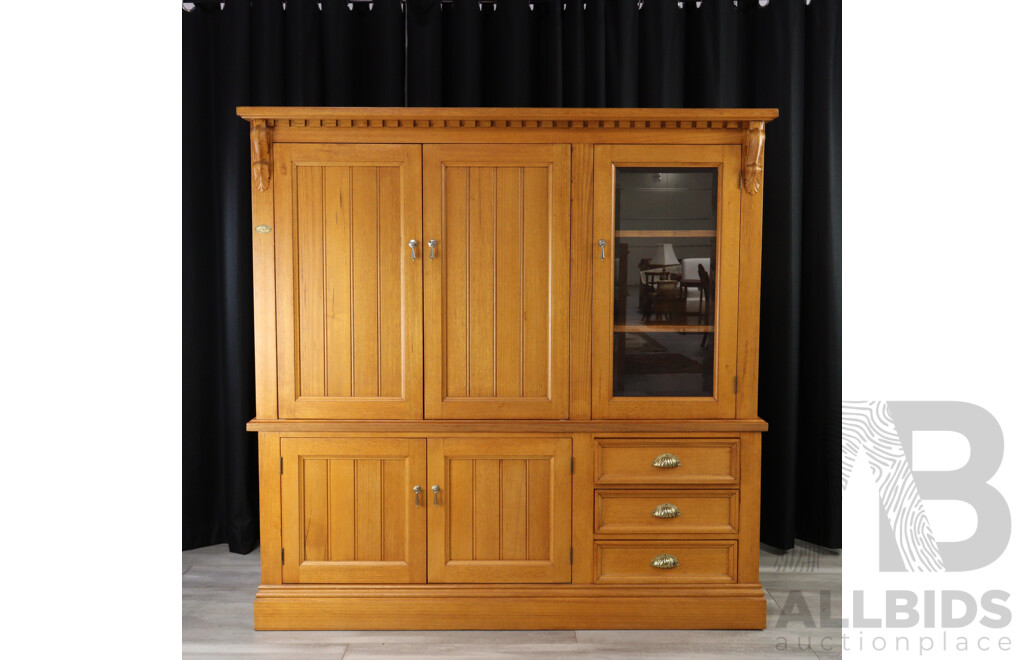 Modern Two Piece Entertainment Cabinet by Elle Furniture