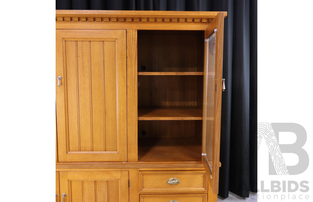 Modern Two Piece Entertainment Cabinet by Elle Furniture