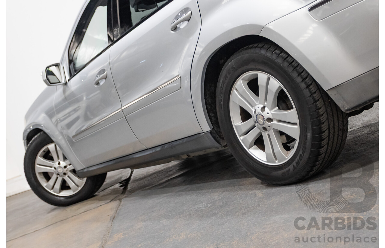 7/2009 Mercedes Benz GL320 CDI 164 4d Wagon Cubanite Silver Metallic Turbo Diesel V6 3.0L - 7 Seater