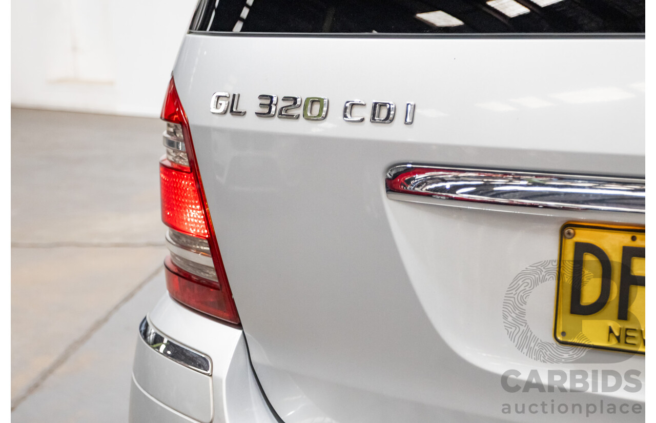 7/2009 Mercedes Benz GL320 CDI 164 4d Wagon Cubanite Silver Metallic Turbo Diesel V6 3.0L - 7 Seater