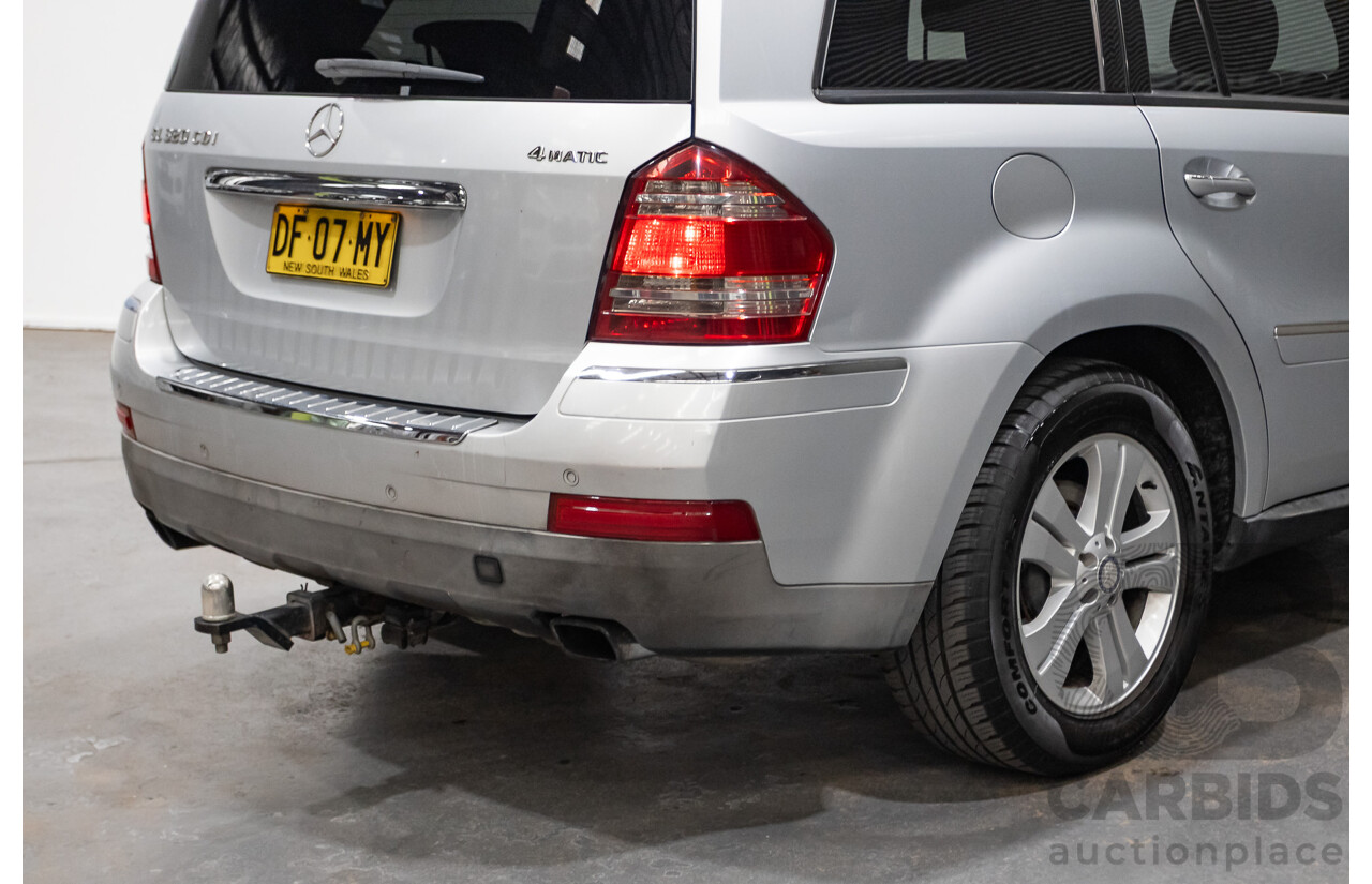 7/2009 Mercedes Benz GL320 CDI 164 4d Wagon Cubanite Silver Metallic Turbo Diesel V6 3.0L - 7 Seater