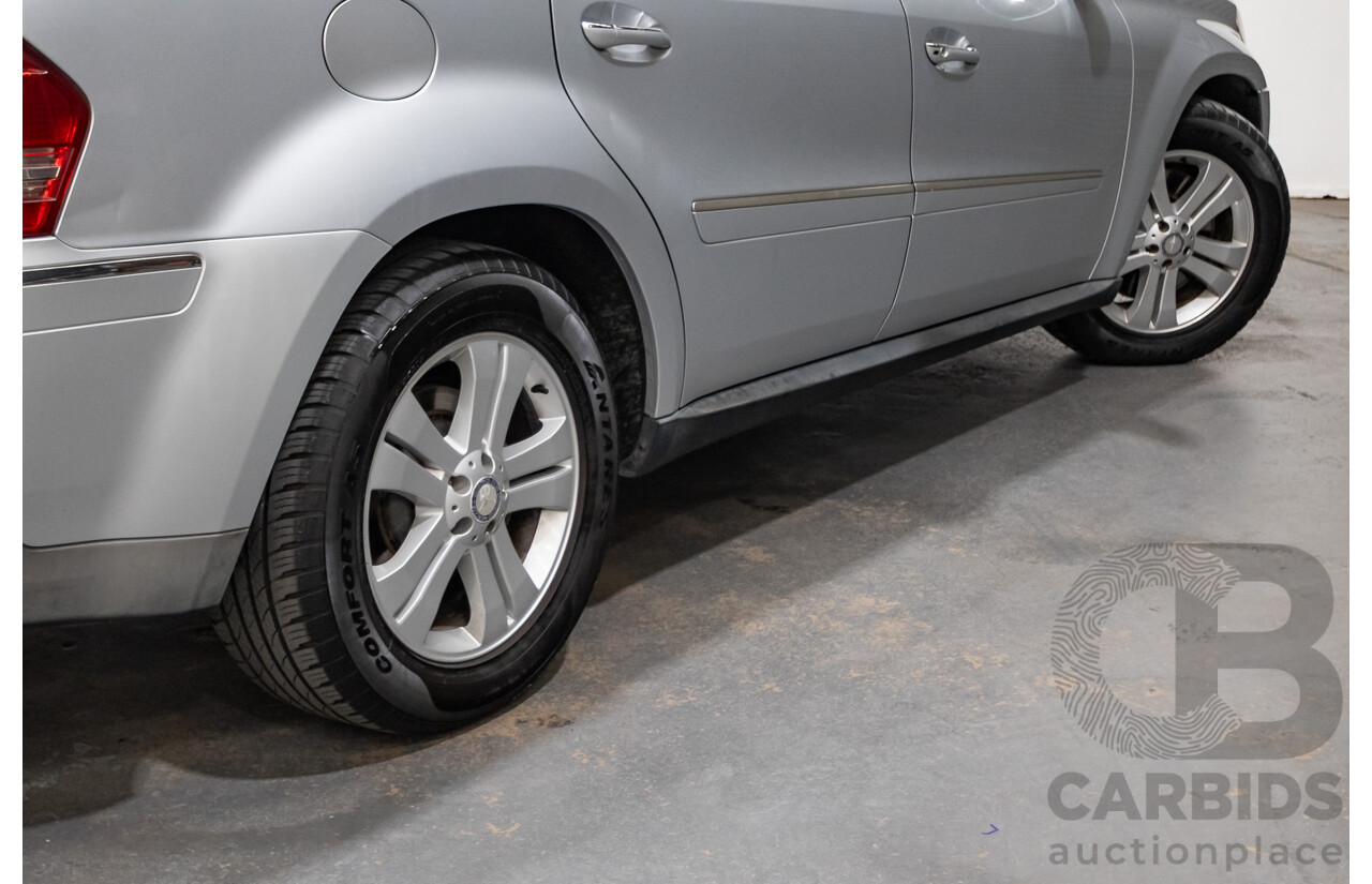 7/2009 Mercedes Benz GL320 CDI 164 4d Wagon Cubanite Silver Metallic Turbo Diesel V6 3.0L - 7 Seater