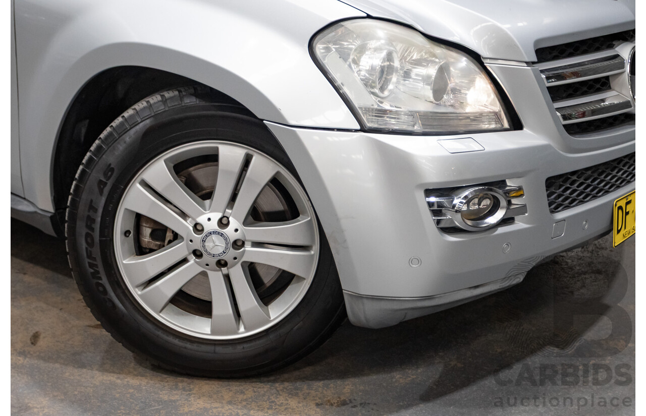 7/2009 Mercedes Benz GL320 CDI 164 4d Wagon Cubanite Silver Metallic Turbo Diesel V6 3.0L - 7 Seater