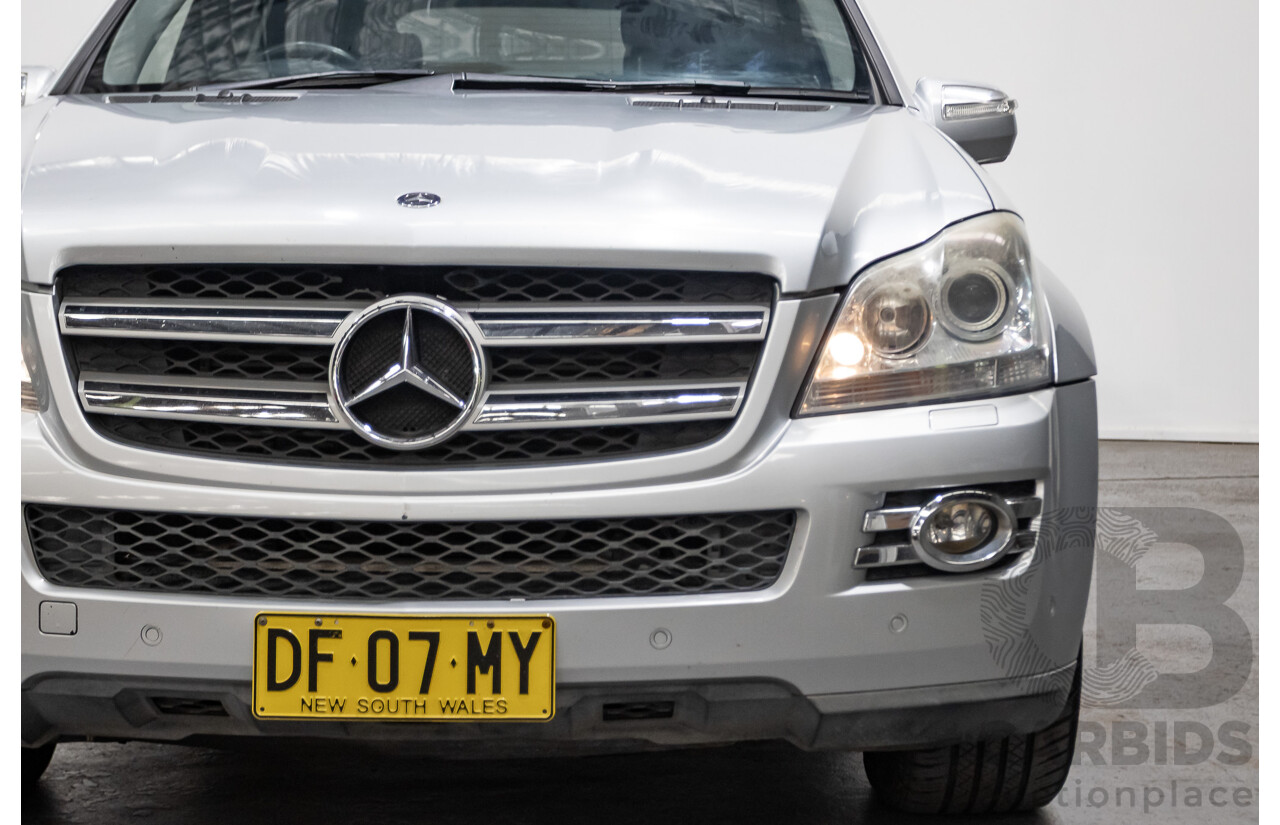 7/2009 Mercedes Benz GL320 CDI 164 4d Wagon Cubanite Silver Metallic Turbo Diesel V6 3.0L - 7 Seater