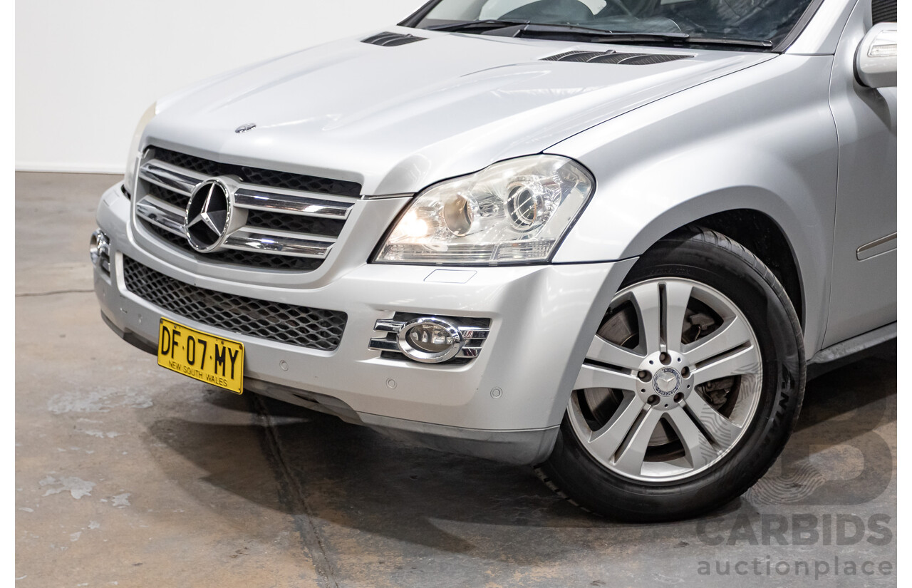7/2009 Mercedes Benz GL320 CDI 164 4d Wagon Cubanite Silver Metallic Turbo Diesel V6 3.0L - 7 Seater