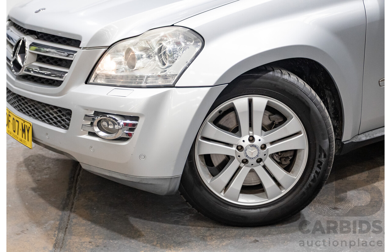 7/2009 Mercedes Benz GL320 CDI 164 4d Wagon Cubanite Silver Metallic Turbo Diesel V6 3.0L - 7 Seater