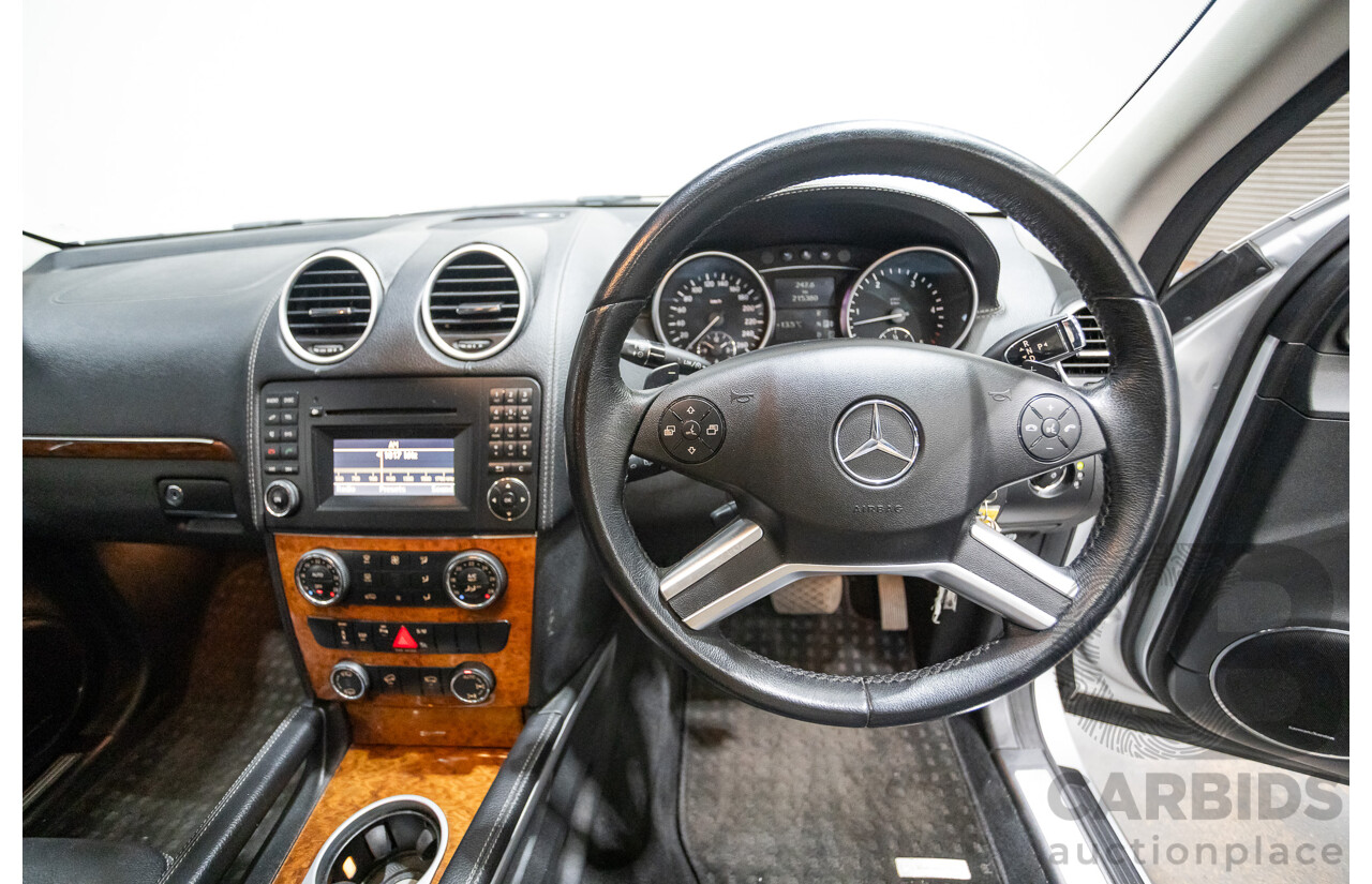 7/2009 Mercedes Benz GL320 CDI 164 4d Wagon Cubanite Silver Metallic Turbo Diesel V6 3.0L - 7 Seater
