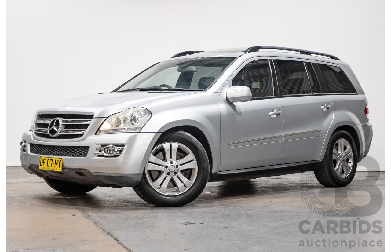 7/2009 Mercedes Benz GL320 CDI 164 4d Wagon Cubanite Silver Metallic Turbo Diesel V6 3.0L - 7 Seater