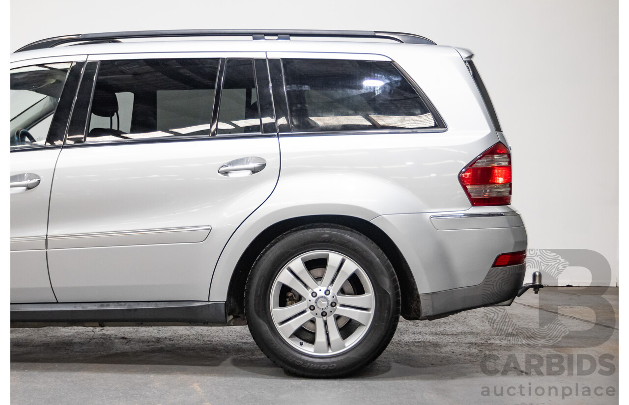 7/2009 Mercedes Benz GL320 CDI 164 4d Wagon Cubanite Silver Metallic Turbo Diesel V6 3.0L - 7 Seater