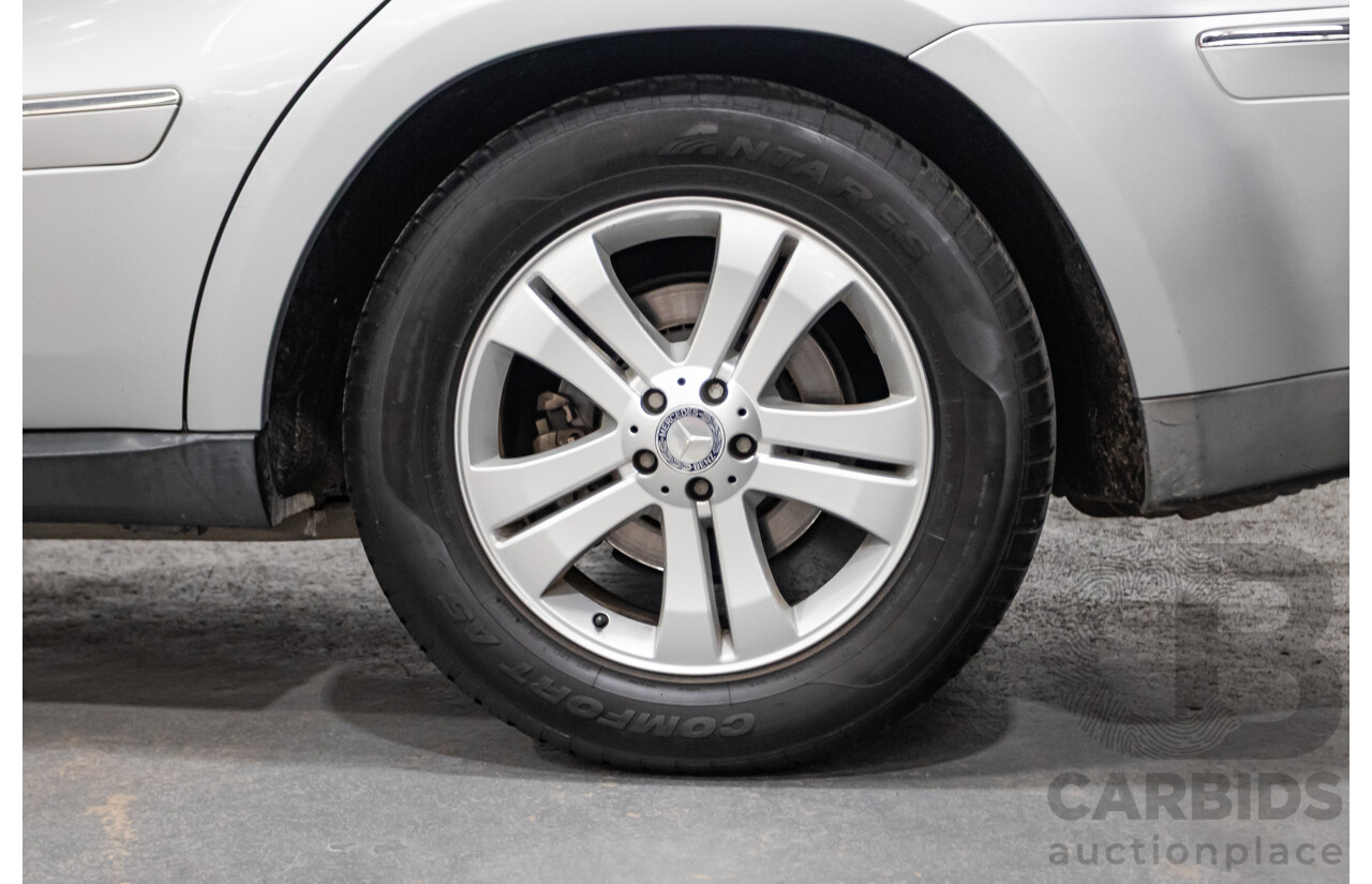 7/2009 Mercedes Benz GL320 CDI 164 4d Wagon Cubanite Silver Metallic Turbo Diesel V6 3.0L - 7 Seater