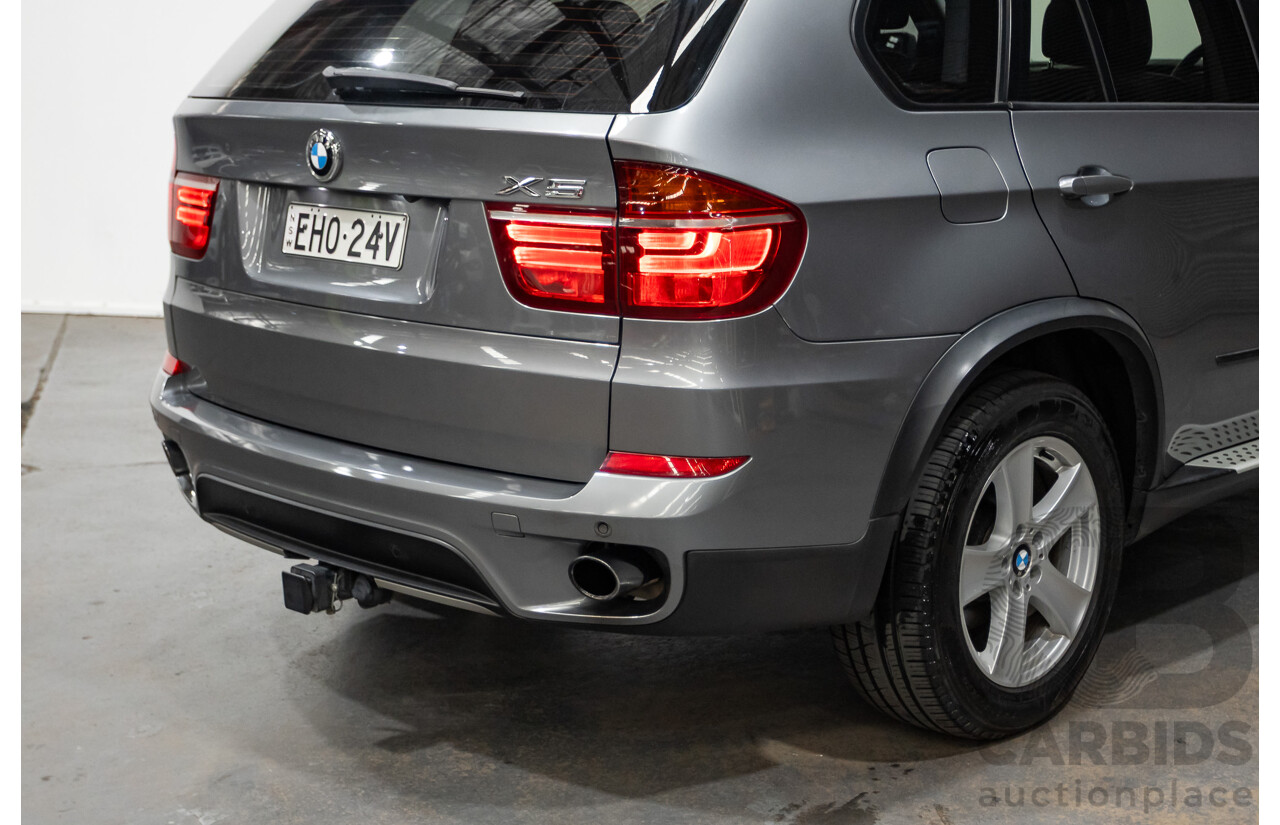 1/2013 BMW X5 Xdrive 30d E70 (AWD) MY12 Upgrade 4d Wagon Grey Space Grey Metallic Turbo Diesel 3.0L