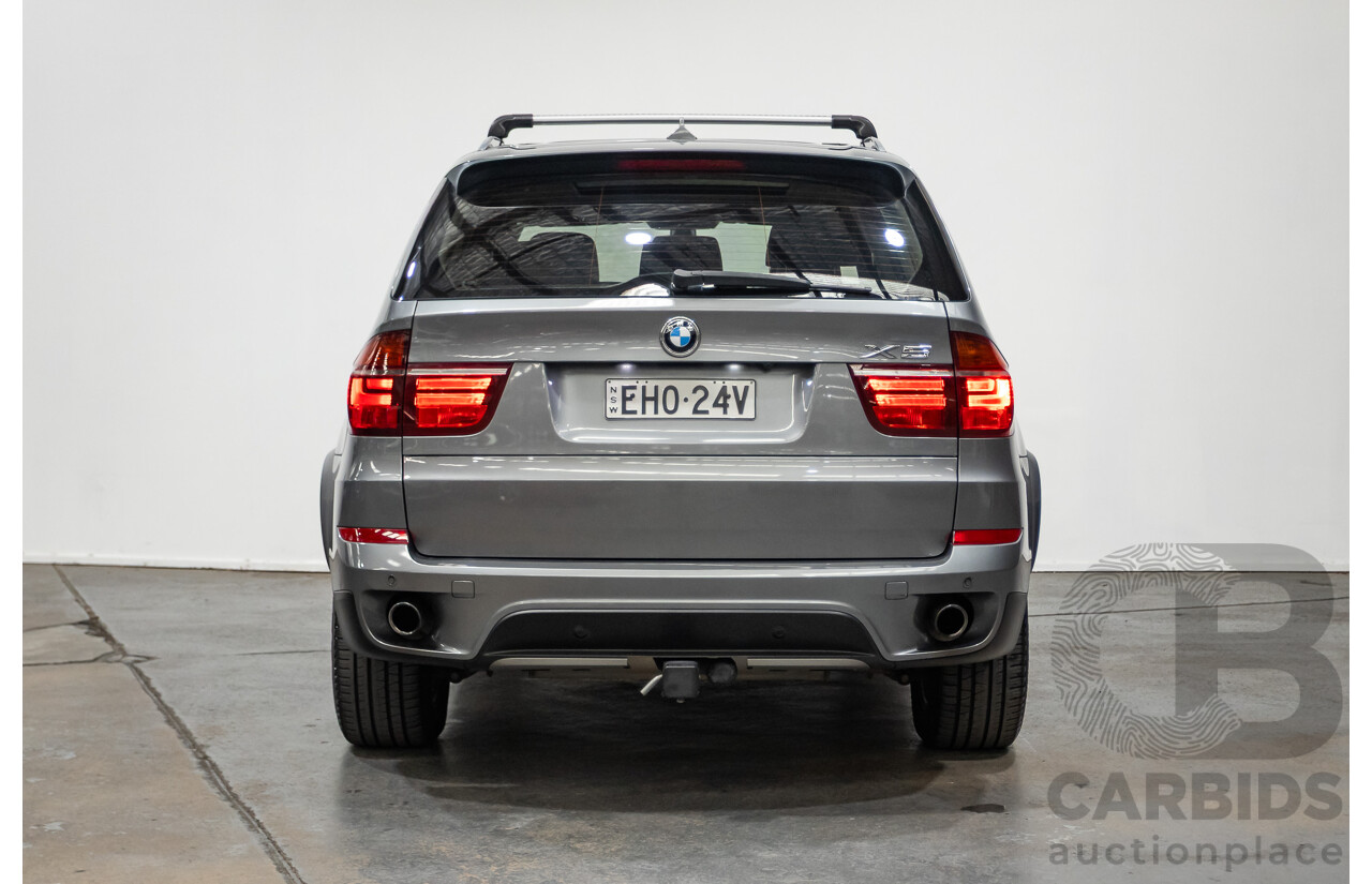 1/2013 BMW X5 Xdrive 30d E70 (AWD) MY12 Upgrade 4d Wagon Grey Space Grey Metallic Turbo Diesel 3.0L