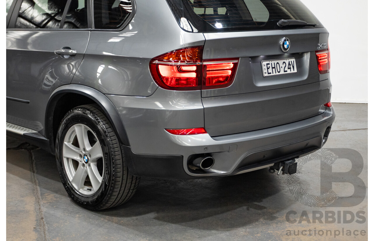 1/2013 BMW X5 Xdrive 30d E70 (AWD) MY12 Upgrade 4d Wagon Grey Space Grey Metallic Turbo Diesel 3.0L