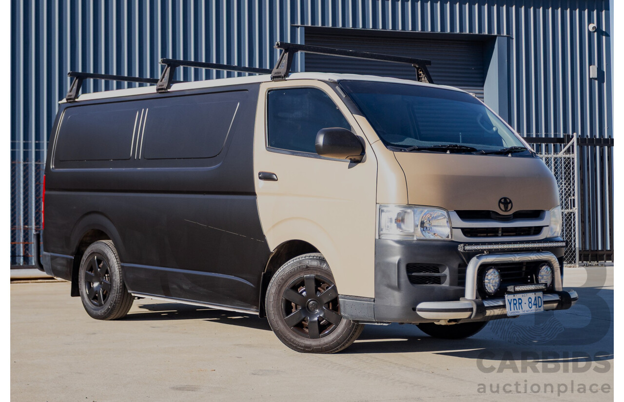11/2009 Toyota Hiace LWB KDH201R MY07 Upgrade 4d Van Black / Beige Turbo Diesel 3.0L