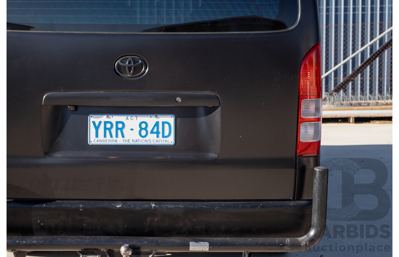 11/2009 Toyota Hiace LWB KDH201R MY07 Upgrade 4d Van Black / Beige Turbo Diesel 3.0L