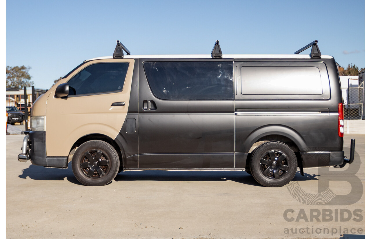 11/2009 Toyota Hiace LWB KDH201R MY07 Upgrade 4d Van Black / Beige Turbo Diesel 3.0L