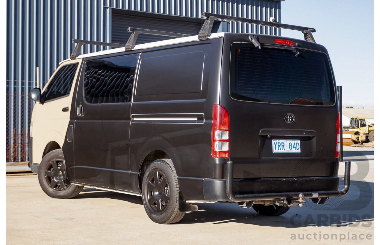 11/2009 Toyota Hiace LWB KDH201R MY07 Upgrade 4d Van Black / Beige Turbo Diesel 3.0L