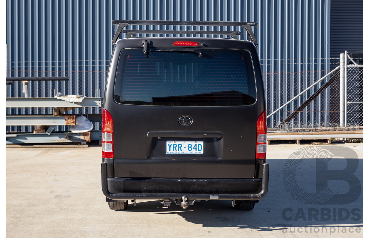 11/2009 Toyota Hiace LWB KDH201R MY07 Upgrade 4d Van Black / Beige Turbo Diesel 3.0L